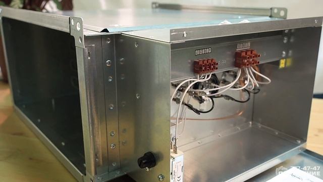 Электрический нагреватель для прямоугольных каналов Арктос калорифер PBER 400x200/9