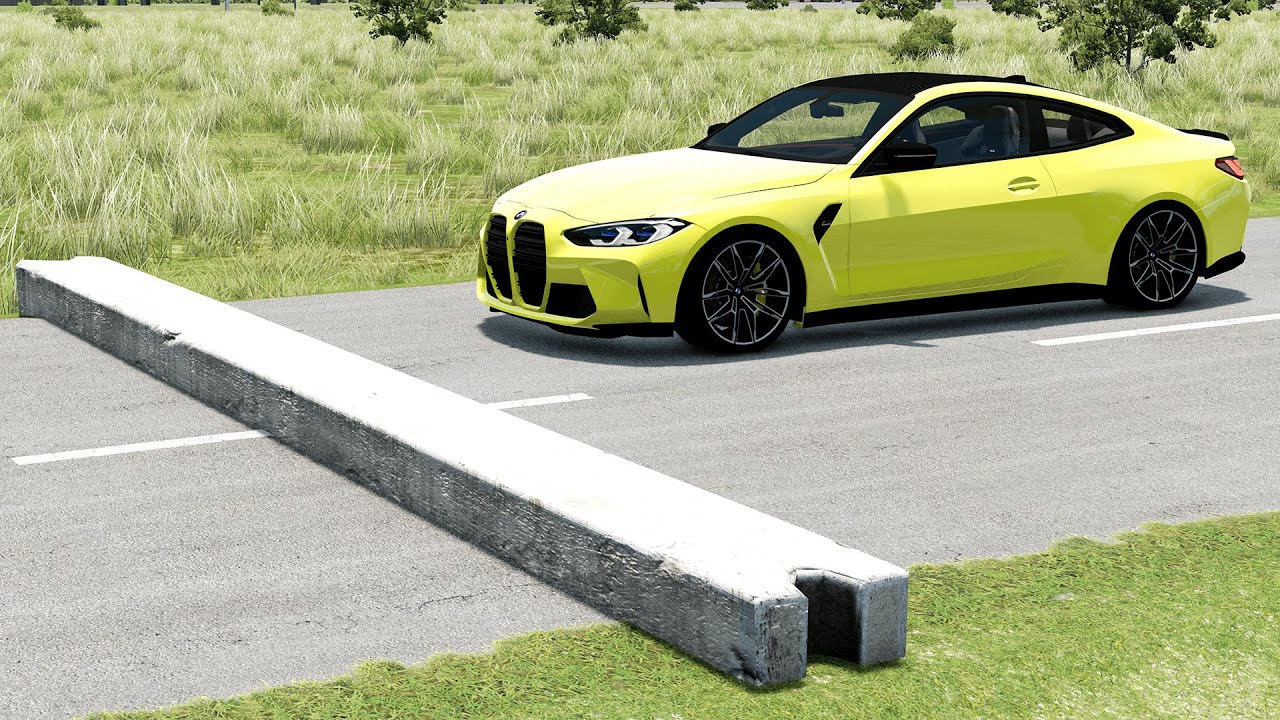 Авто против бетонного выступа смотреть онлайн