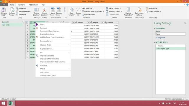 Power query in excel | power bi tutorial for beginners | Excel Tutoring
