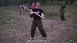 Упражнение с тросткой