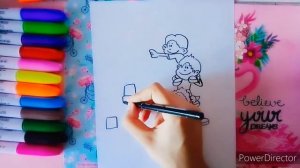 Рисунок на День Воспитателя/День Дошкольного Работника.