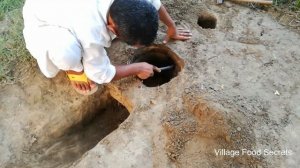 Building An Underground Stove | Primitive Technology Simple clay stove | Mud Chulha | Mud Stove