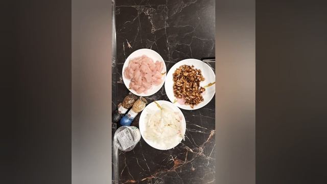Куриная грудка с Шампиньонами,быстрый и вкусный ужин за 20 минут
