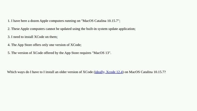 Apple: XCode: how to install on MacOS Catalina 10.15.7? смотреть онлайн