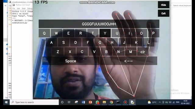 Gesture controlled virtual keyboard mifratech image processing project for final year cse students