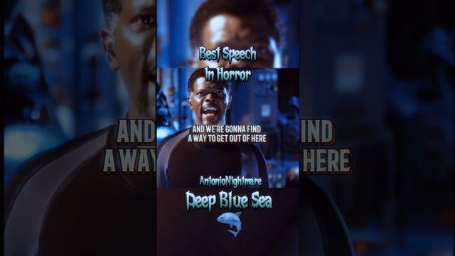 Best Speech In Horror! I hope EVERYONE gets eaten by Shark Today! Deep Blue Sea 🦈💀 #swimming