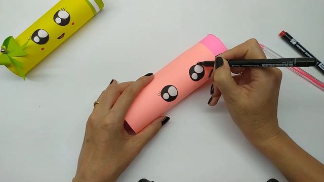 Пенал из бумаги. Органайзер для ручек и карандашей. Оригами Пенал | DIY Pencil Box. Pencil Holder
