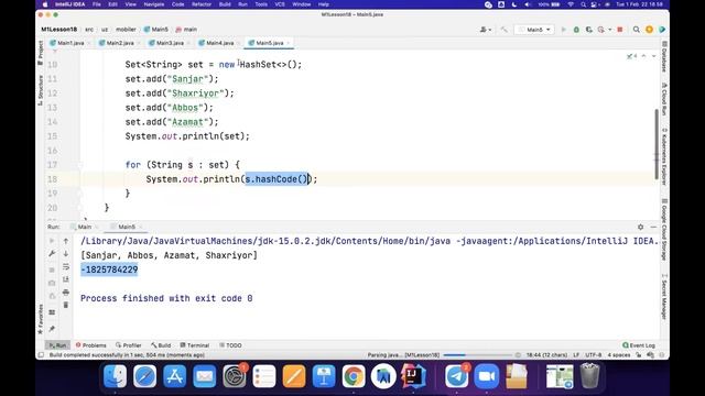 18. Java-da Set (Java dasturlash darslari) смотреть онлайн