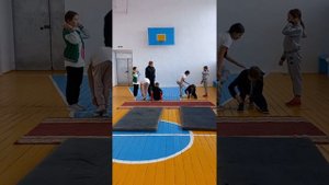 урок физической культуры в 5 классе . Тема урока: Выполнение акробатических упражнений.
