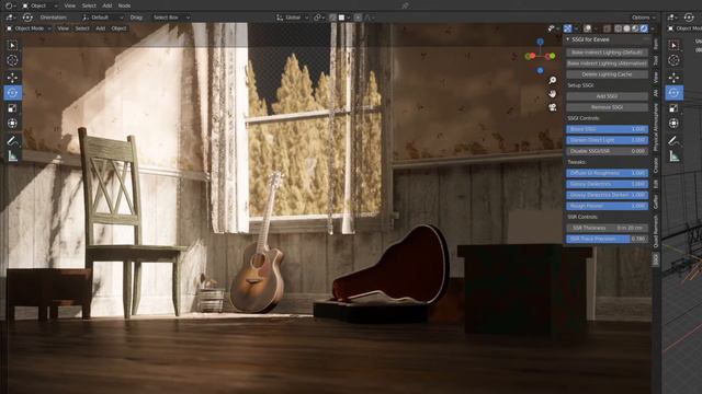 Screen Space Global Illumination (SSGI) - Cycles vs EEVEE