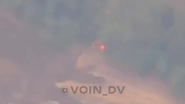 Уничтожение позиции артиллерийского орудия ВСУ