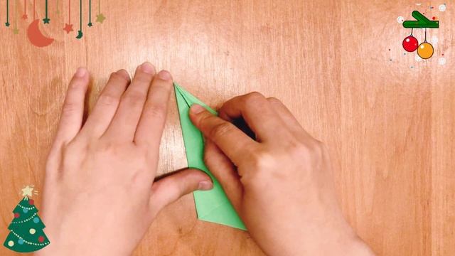 ЁЛОЧКА ЗА 5 МИНУТ из бумаги. Оригами елка, новогоднее украшение