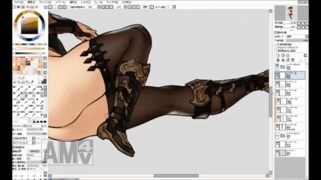 PixivSketch　Time-lapse 　GIF смотреть онлайн