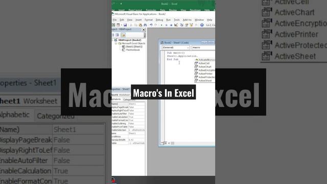 Macro's In Excel