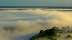 Таймлапс тумана над Клязьмой около города Вязники. Съемка 22.06.2023