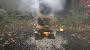 Розжиг костра с одной спички