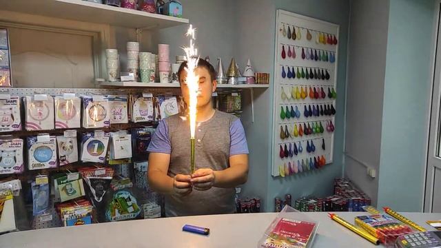 свечи фейерверки в торт, фонтан в торт, высота 18 см, 12 шт/уп., 60 сек, арт CX 40010-12. смотреть онлайн