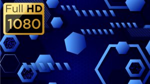 Фон "Синие шестиугольники". Background "Blue hexagons".