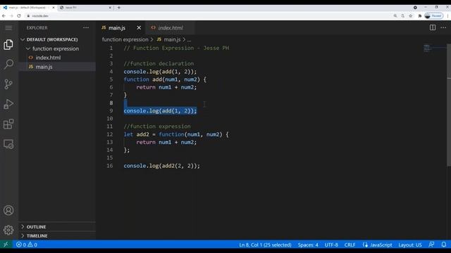 JavaScript Function Expression Tagalog Tutorial - Basics