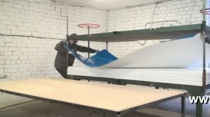 Станок для производства ПВХ сэндвич панелей.