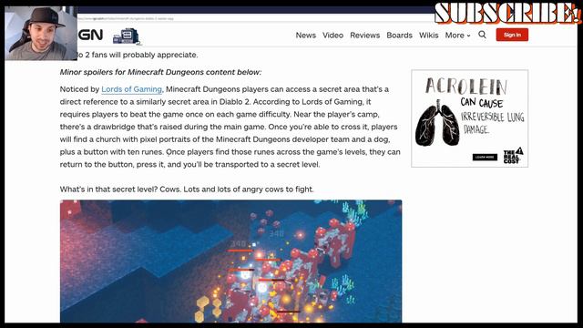 TRIBUTE TO DIABLO 2!! MINECRAFT DUNGEONS SECRET LEVEL!! VERY EXCITED!! MOOOOOOOOOOOOOO!! смотреть онлайн