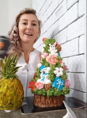 МК ?Зефирный десерт в стакане + ЦВЕТЫ из ЗЕФИРА от @vitalija_cake