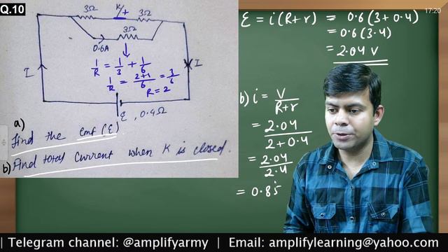 Current Electricity - Important Numerical Questions (Circuit Based) | Class 10th 2024 Exams смотреть онлайн