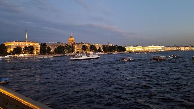 закат в Санкт-Петербурге, красивый вид