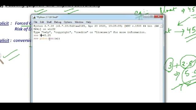 Python Type Casting (Explicit and Implicit Conversions)  Python : Garima Classes