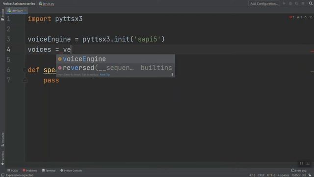 Voice Assistant In Python Tutorial #1 || Creating Speak Function || More To Come ! смотреть онлайн