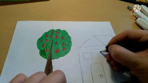 Как рисовать сад.