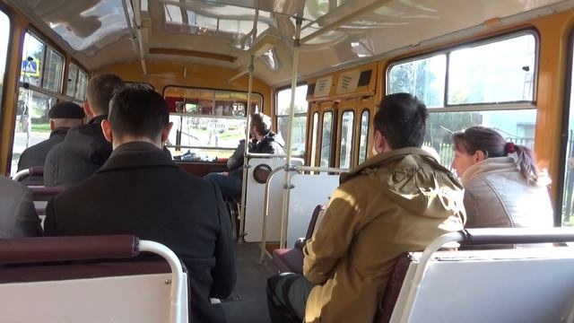 Поездка на Ретро-автобусе ЛиАЗ-677М (ЯАЗ) Музей Моторы Октября-Библиотечная улица смотреть онлайн