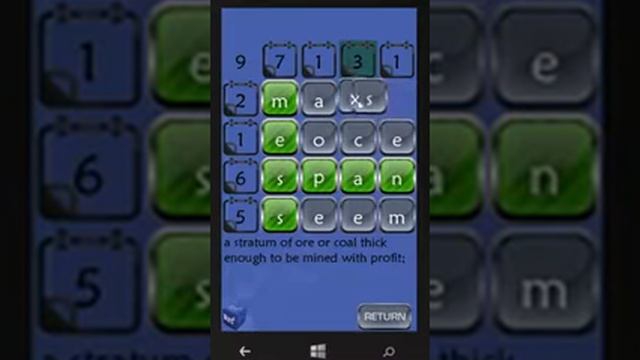 Word Squared game play sample смотреть онлайн