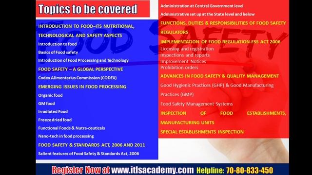 Career in Food Sector (Food Safety Standards & Regulations)