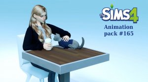 Animation Pack #165 - drinking coffee, stroking the cat | Анимации Симс 4 - пьет кофе, гладит кота
