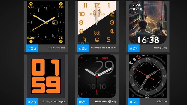 Top 50 Minimalistic Watch Faces For the Amazfit GTS 2 Mini смотреть онлайн