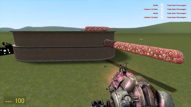 THOMAS THE TRAIN VS GIANT TRAIN EATER in Garry mod! смотреть онлайн