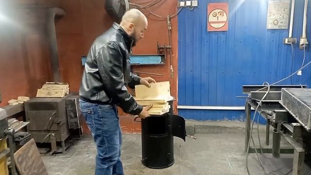 Печь под казан из трубы толщиной 8 мм. смотреть онлайн