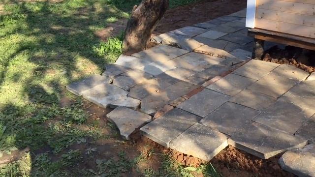 Наша дача/выложили дорожку у дома/мой огород, помидорки, кабачки, огурчики смотреть онлайн