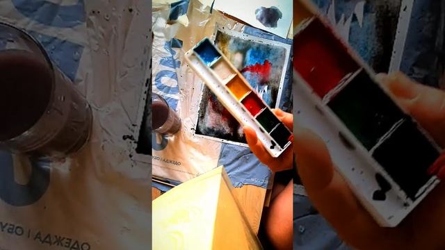 КАРТИНА "КОСМОС" С ПОМОЩЬЮ ПИЩЕВОЙ СОЛИ И АКВАРЕЛЬНЫХ ДЕСТКИХ КРАСОК ИЗ 5-ТИ ЦВЕТОВ.  СМОЖЕТ КАЖДЫЙ