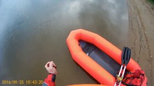 Пакрафт в действии 3.5кг ПВХ лодка, один баллон Тунгус-2