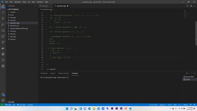 Operators in C++ ||  Ternary Operator || Binary Operator || Unary Operators || From Basic to Advanc