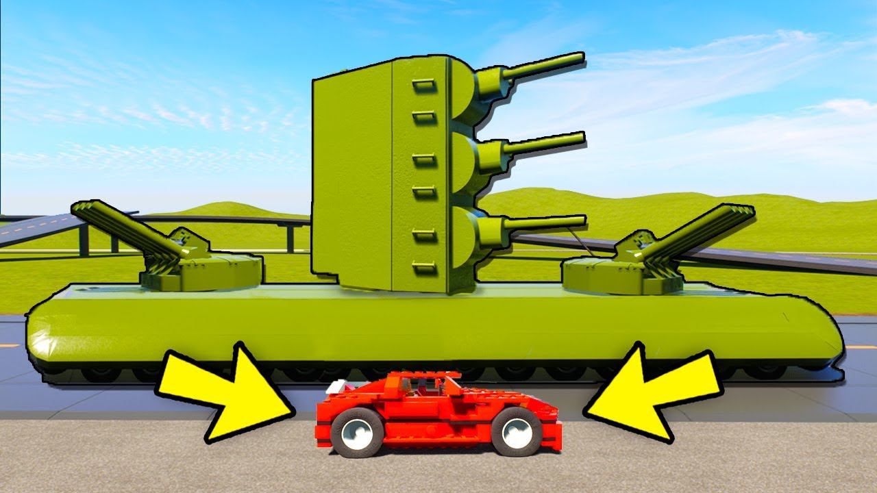 ПОГОНИ В ЛЕГО СИТИ! ГИГАНТСКИЕ ЛЕГО ТАНКИ ПРОТИВ САМЫХ МАЛЕНЬКИХ МАШИН - ЛЕГО ПАТРУЛЬ В BRICK RIGS