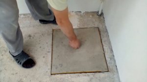 Изготовление люков в бетонном полу под плитку.