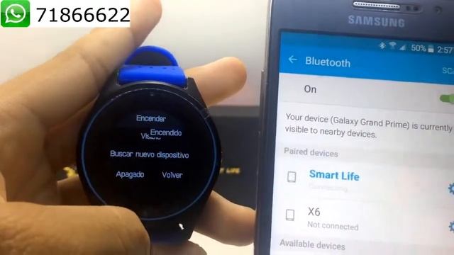 Видеообзор смарт часов Smart V9 Black смотреть онлайн