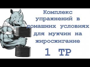 Комплекс упражнений в домашних условиях для мужчин на жиросжигание (1 тр)