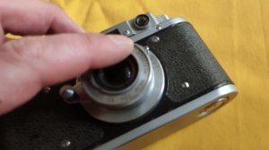 Советский старый фотоаппарат Зоркий, объектив Индустар 22 1:3,5 F=5 см П №5007299. Лот. 04610М