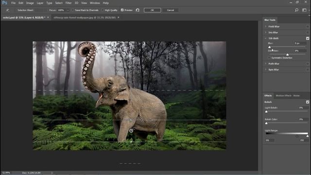 Photoshop Hybrid Animal Octophant | Elephant + Octopus смотреть онлайн