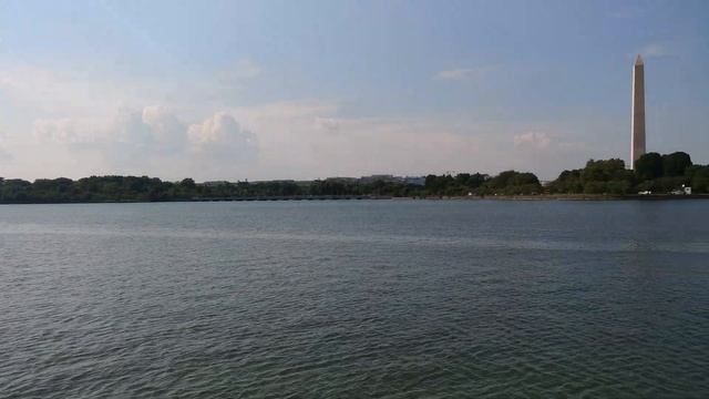 View of Washington Monument from Thomas Jefferson Memorial in Washington DC on 4th of July 2020 смотреть онлайн