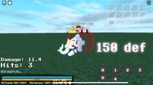 RBP: 104.6 & 168 Damage UT!Frisk Combo. | ROBLOX